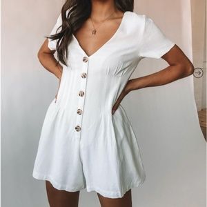 Adi Playsuit/Romper White NWT
